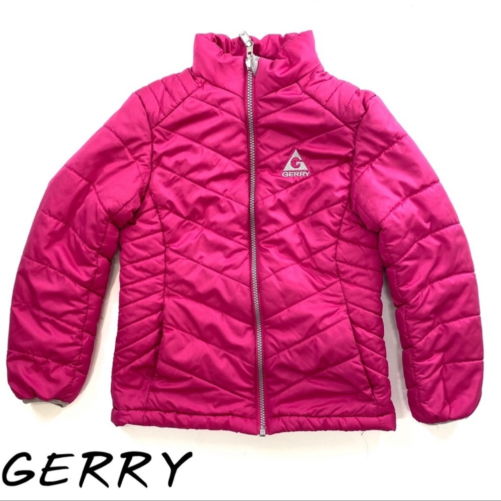 Gerry Kids girls pink puffer winter ski jacket